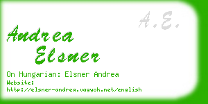 andrea elsner business card